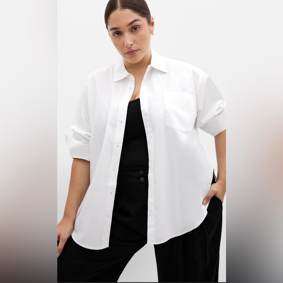 Women’s Relaxed Silhouette Timeless Collard Double Chest Pocket Classic Shirt - Picture 1 of 5